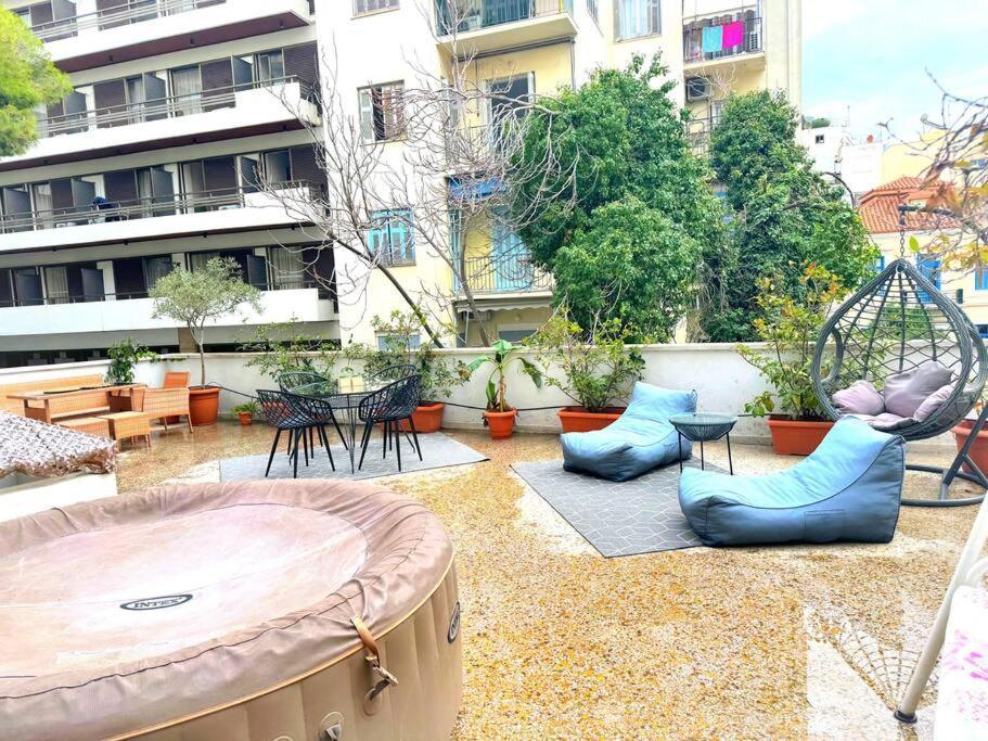 Amazing 3Bdr Apt With Unique Roof Garden In Plaka Atene Esterno foto